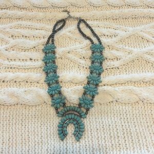 Faux Squash Blossom Necklace